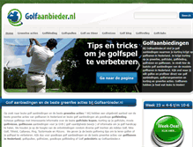 Tablet Screenshot of golfaanbieder.nl